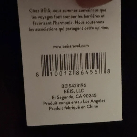 BEIS Black Messenger Bag